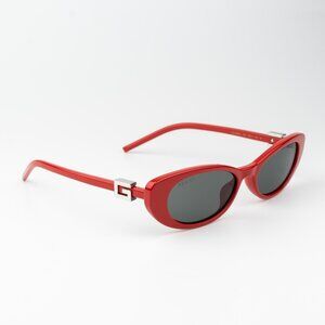 Gucci Men Sunglasses Red Grey Cat Eye GG1680S 005 BRAND NEW